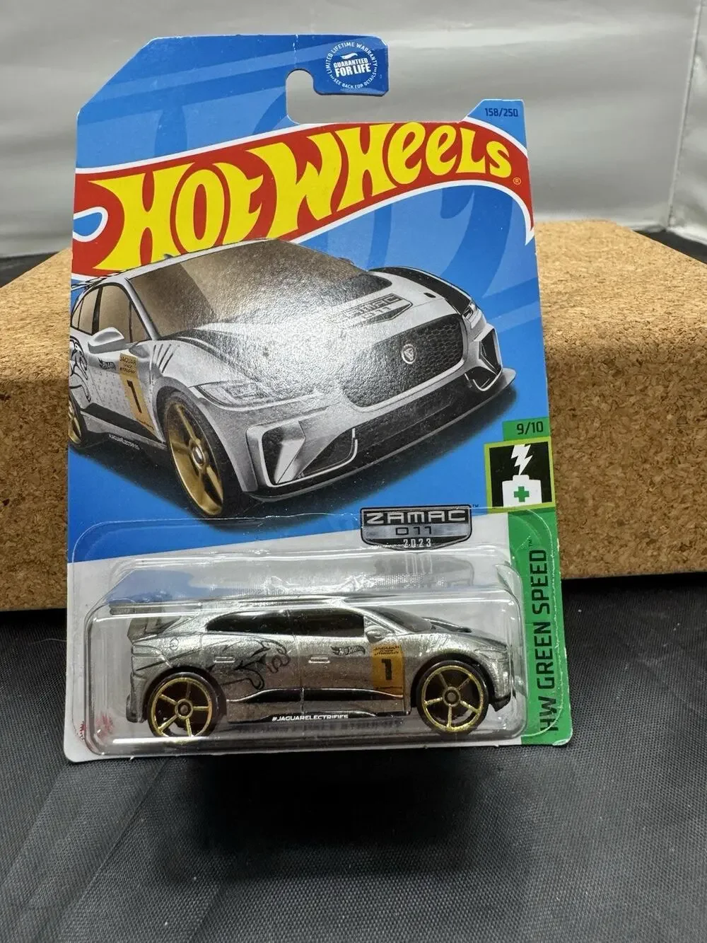 2023 Hot Wheels Zamac Jaguar I-Pace eTrophy Walmart Exclusive Green Speed #158